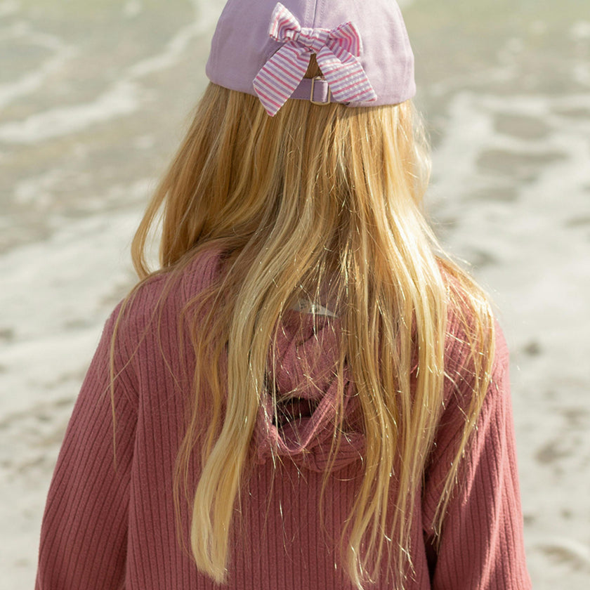 Rainbow Unicorn Bow Baseball Hat (Baby/Toddler, Youth)