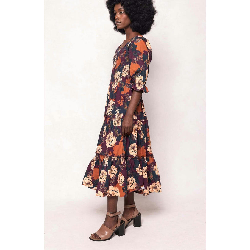 Madeline Dress in Equinox Rose