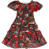 Mini Winnie Dress in Midnight Roses