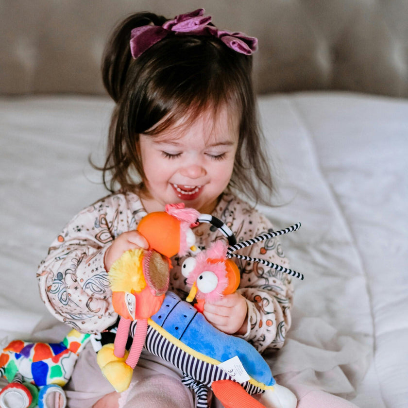 Ollie the Oddball Oddbird Rocket Ship Musical Pull Activity Toy
