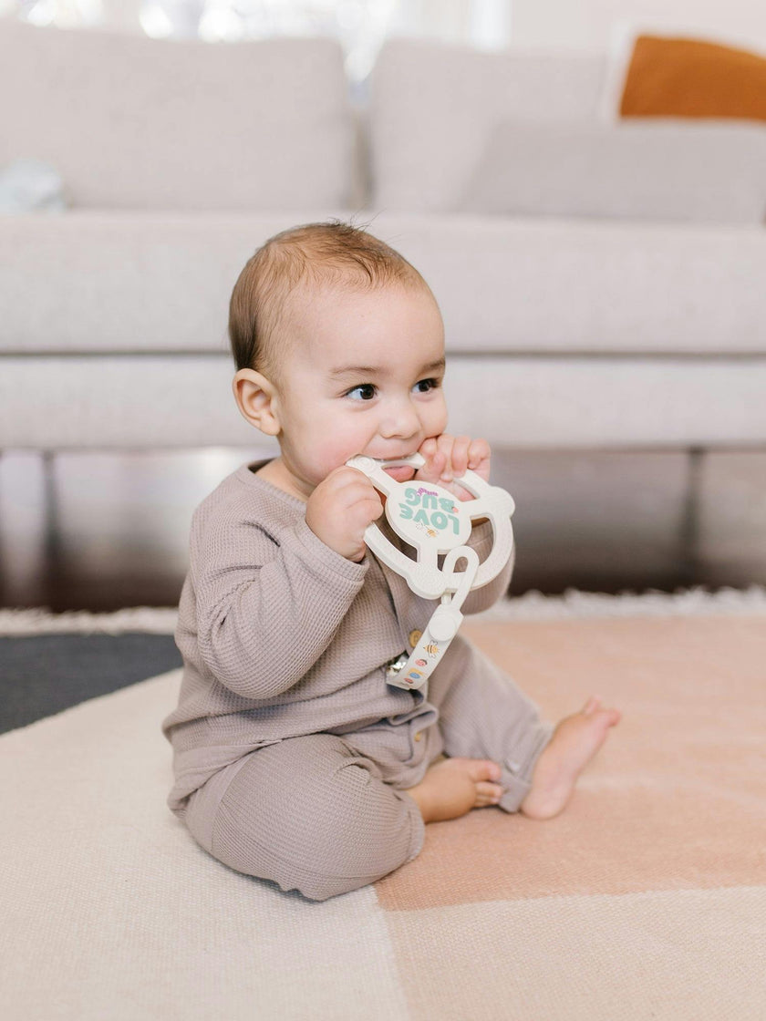 Studio Oh! Silicone Teether Ring With Detachable Clip