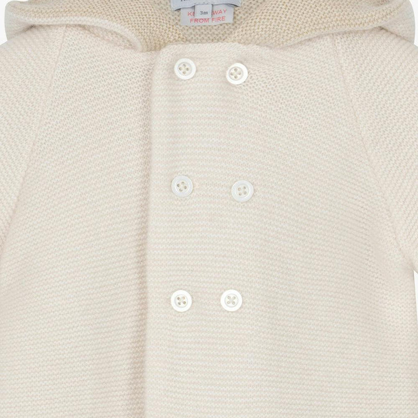 Baby Teddy Coat in Off White