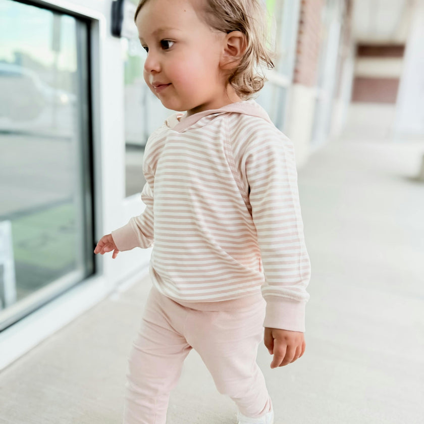 Madison Hooded Pullover Mist Stripe