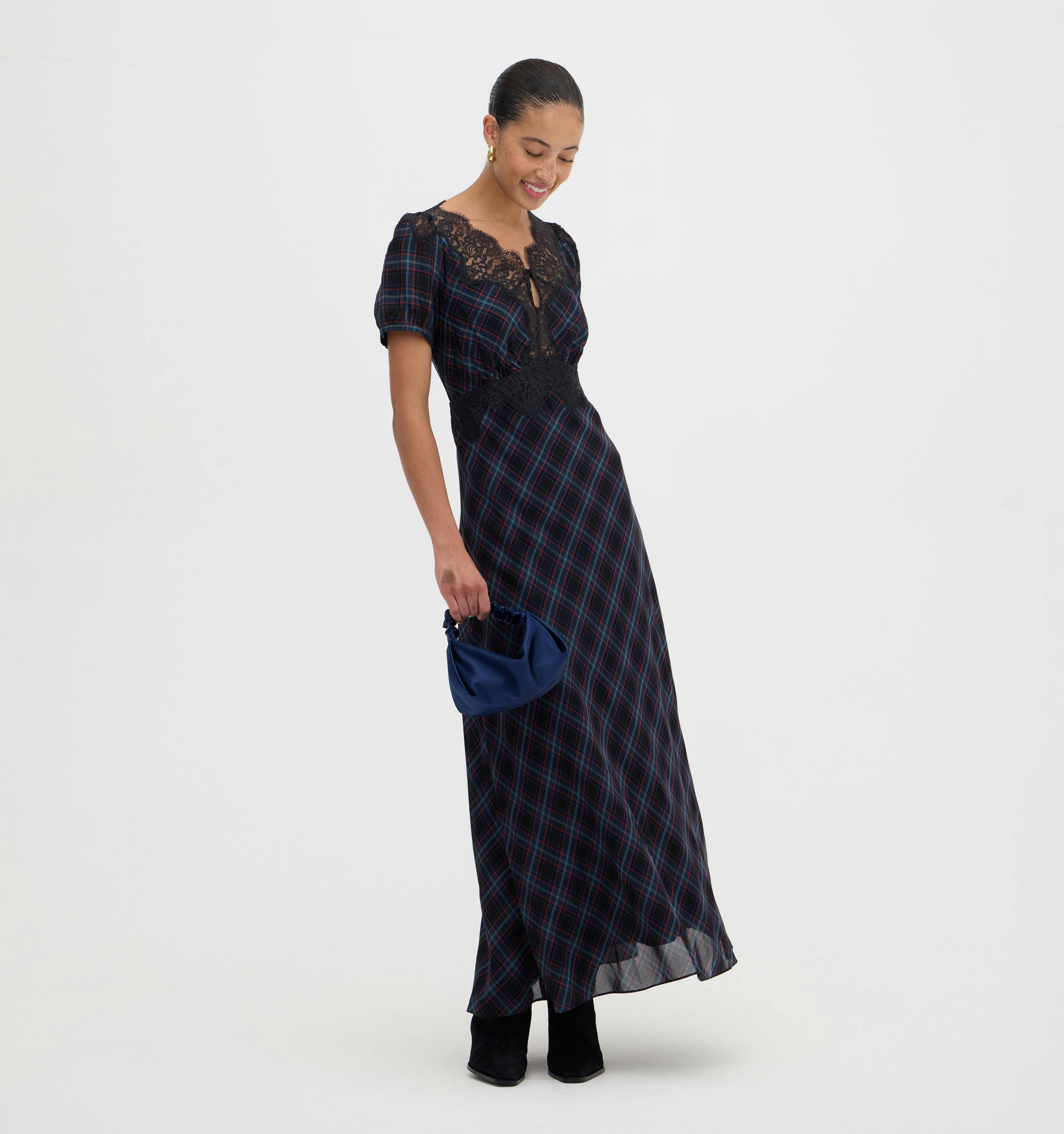 The Oakley Dress - Jewel Tartan