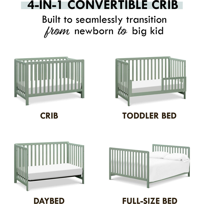 Colby 4-In-1 Low-Profile Convertible Crib