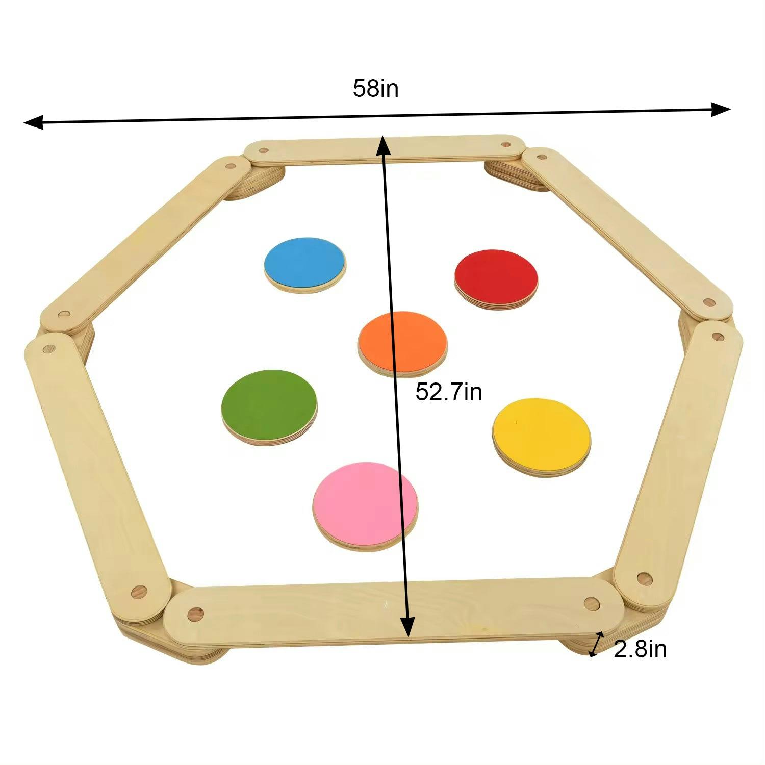 Majesty | Wooden Toddler Balance Beam and Stepping Stones Set with Connectors