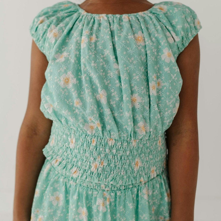 Eyelet Peasant Top