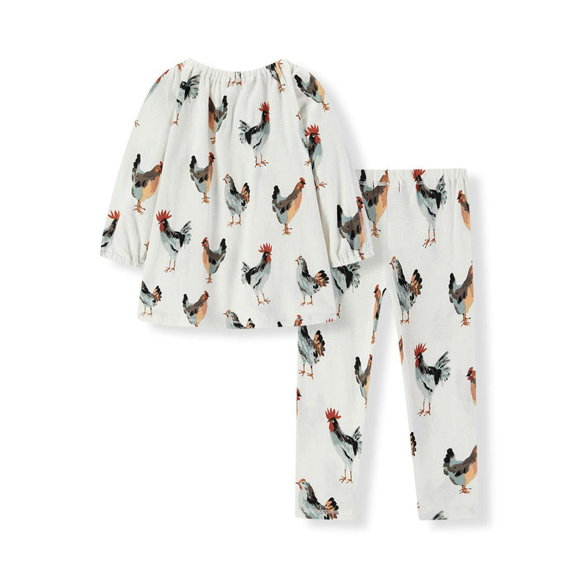 Organic Cotton Dress & Legging Set