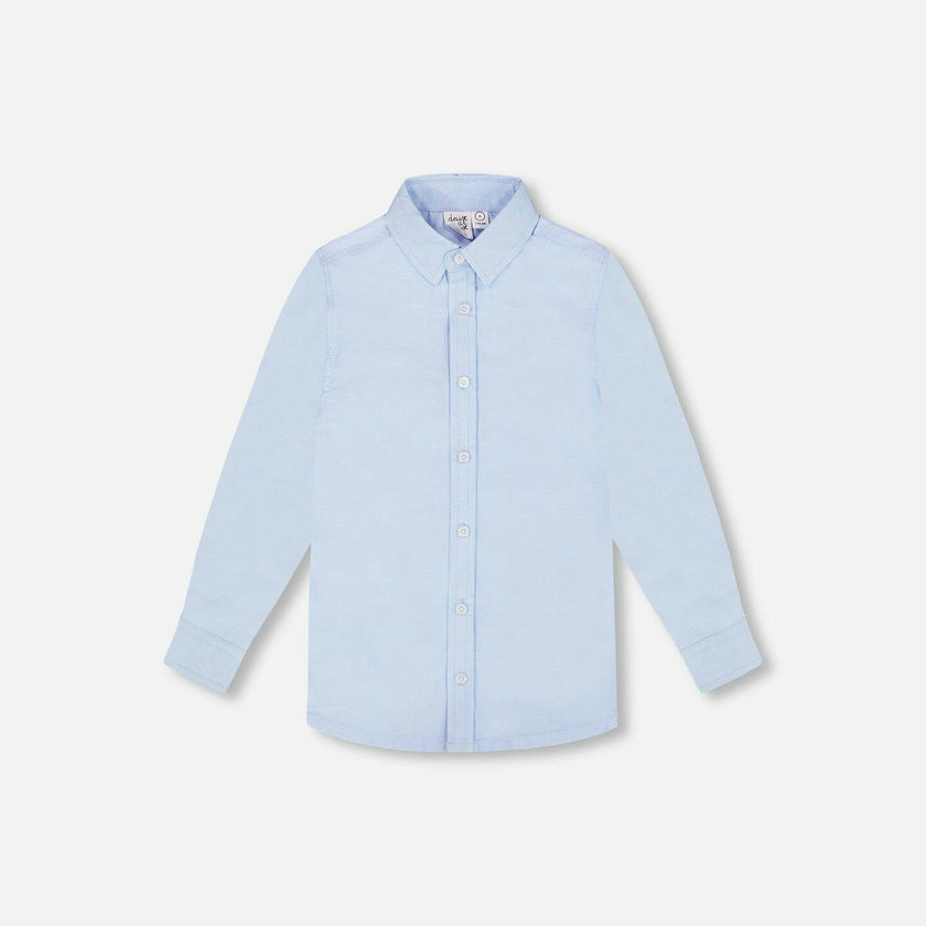 Long Sleeve Button Down Shirt Pale Blue