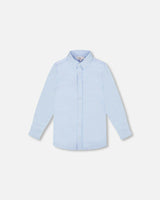 Long Sleeve Button Down Shirt Pale Blue