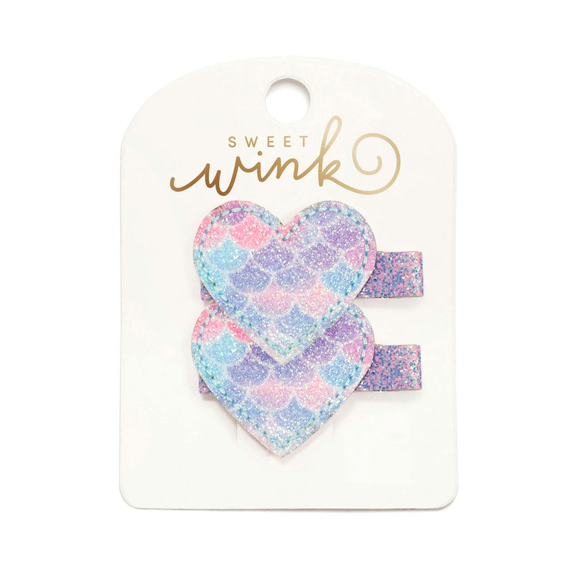 Mermaid Heart Clip Set