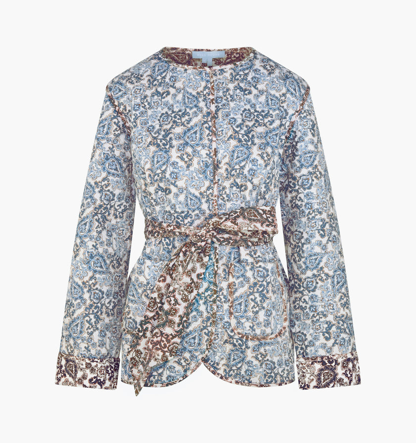 The Aspen Jacket -  Chedworth Paisley Blue