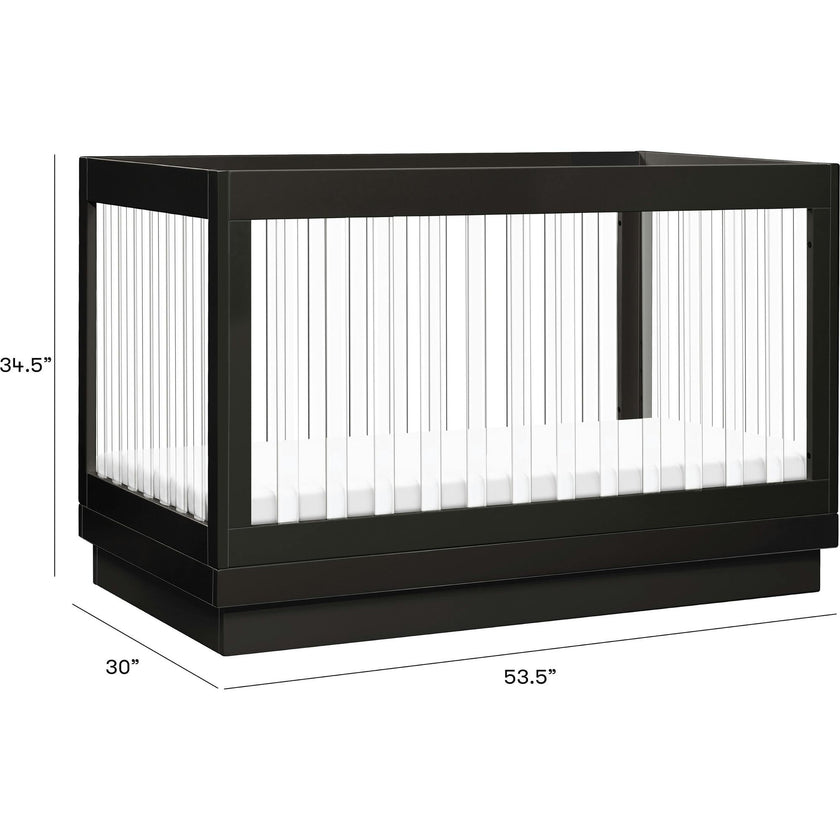 Harlow Acrylic 3-In-1 Convertible Crib & Toddler Bed Conversion Kit