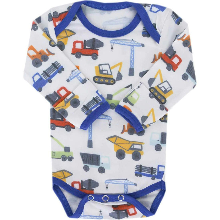 Ultra Soft Long Sleeve Overlap Shoulders Bodysuit, Prints