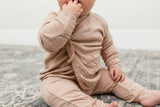 Crinkled Jersey Wrap 2Pc Set Blue
