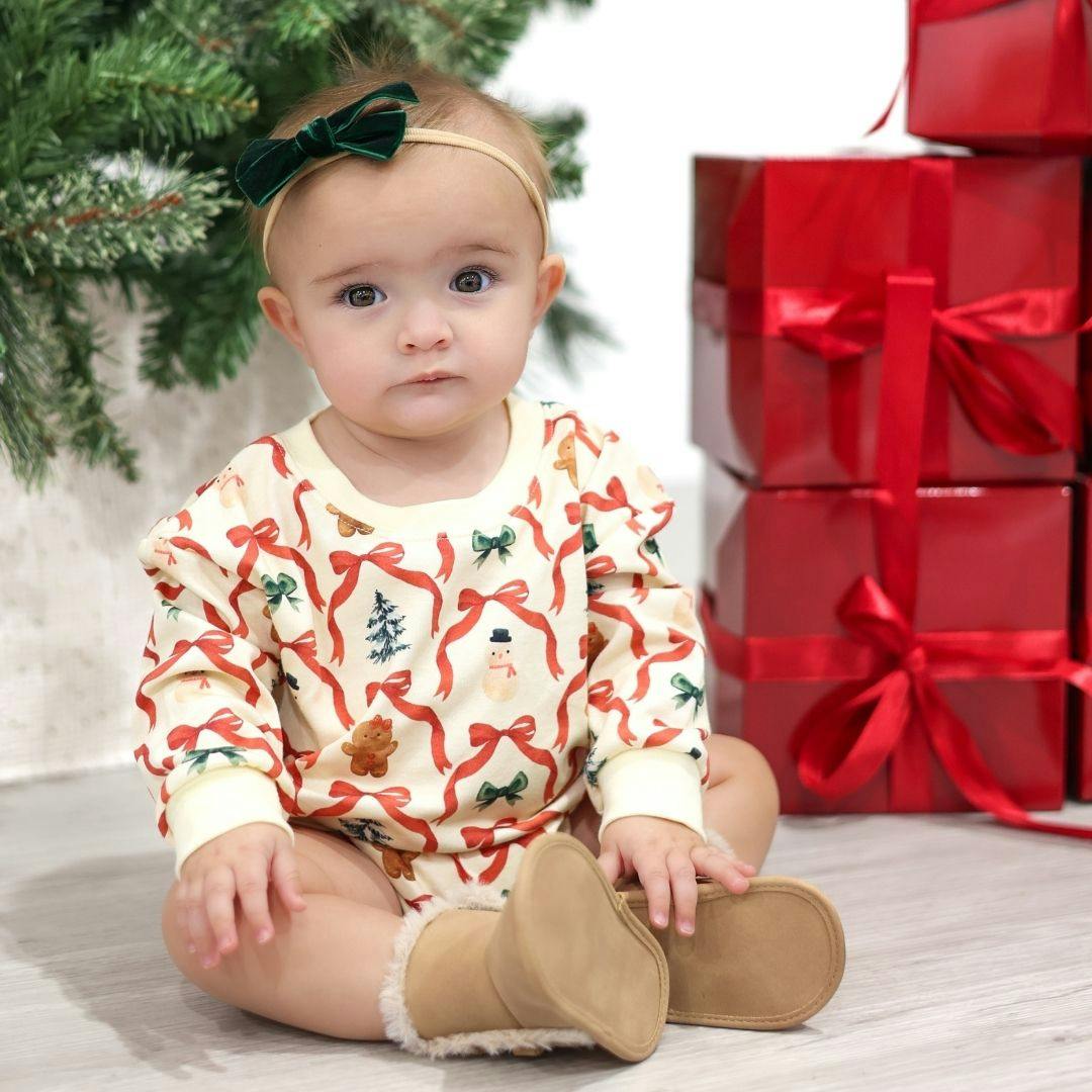 Christmas Cutie Long Sleeve Romper