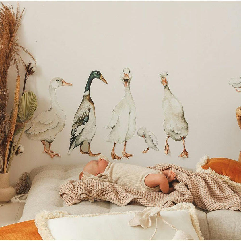 White Ducks Return To Innocence Wall Decal Set