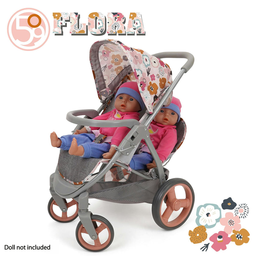 Melange Flora: Doll Stroller - Duo Twin