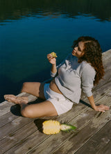 Soft Cotton Utility Maternity Shorts