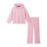 Plush Hoodie & Matching Pant Set | Bows