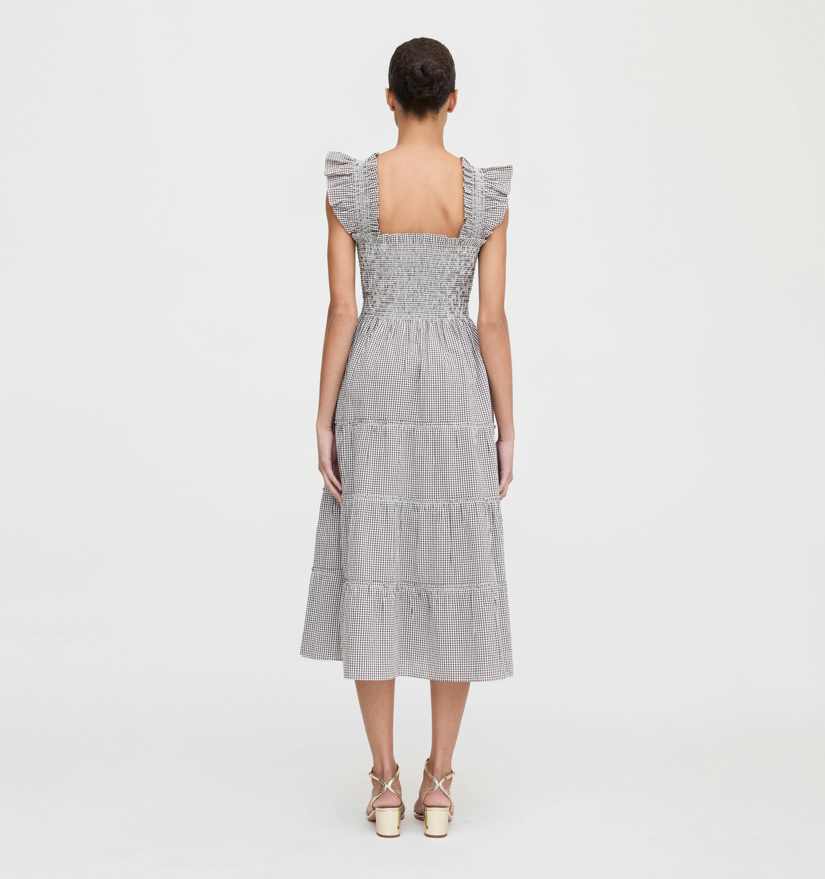 The Ellie Nap Dress - Chocolate Gingham