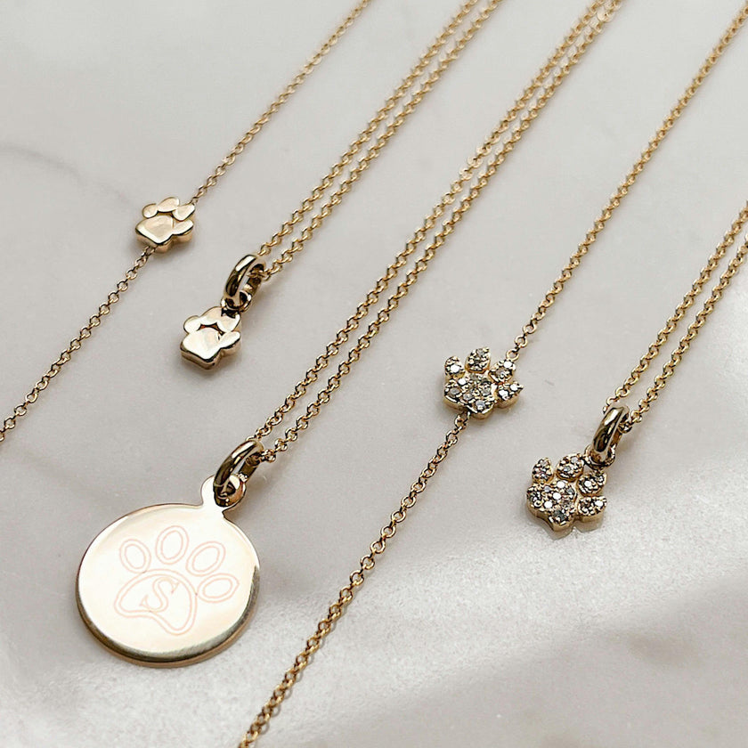 Diamond Paw Pendant