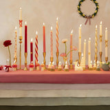 Festive Patterned Table Candles