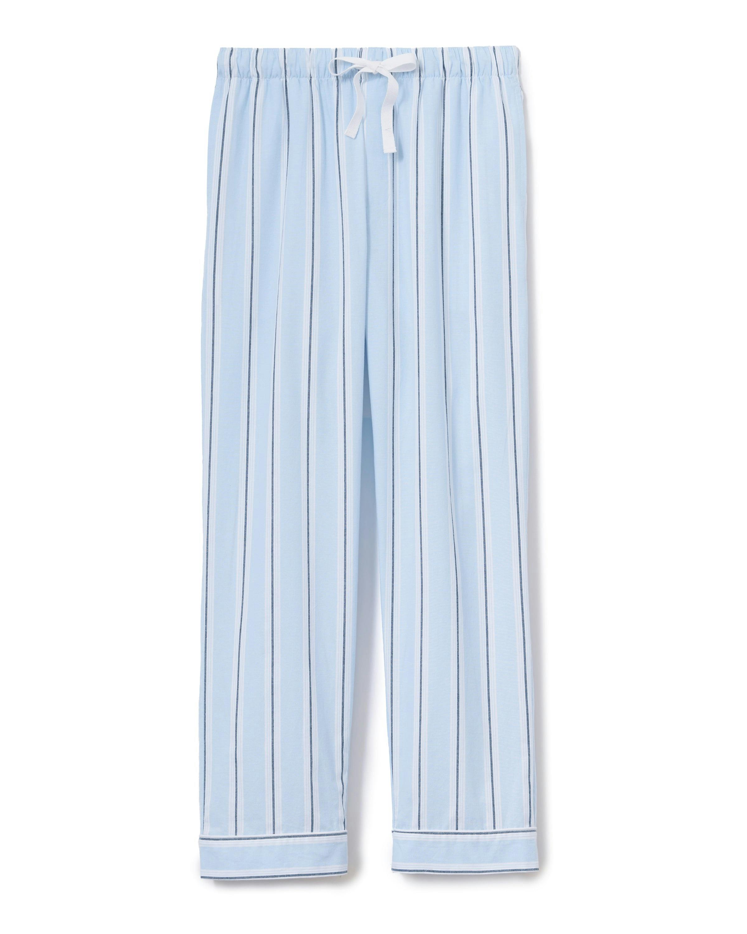 Men's Twill Pajama Pants in Coastal Stripe