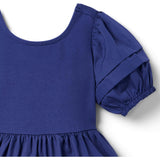 Pintuck Puff Sleeve Dress