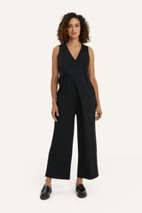 Women's Maternity Francesca Sleeveless Wrap-Tie Jumpsuit