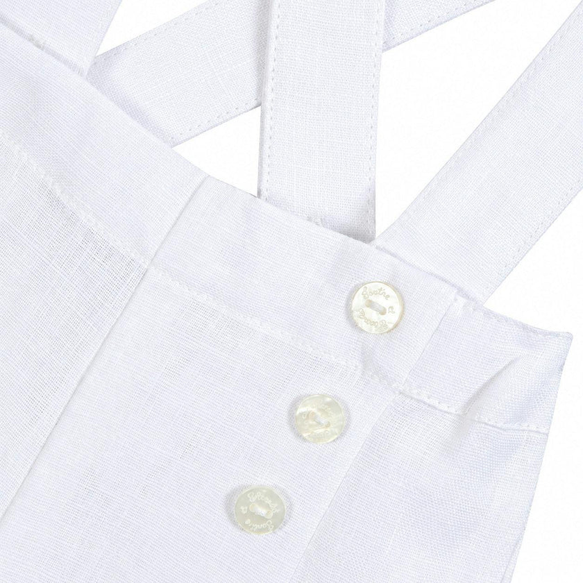 TARTINE ET CHOCOLAT Classic Suspender Shorts - Blanc