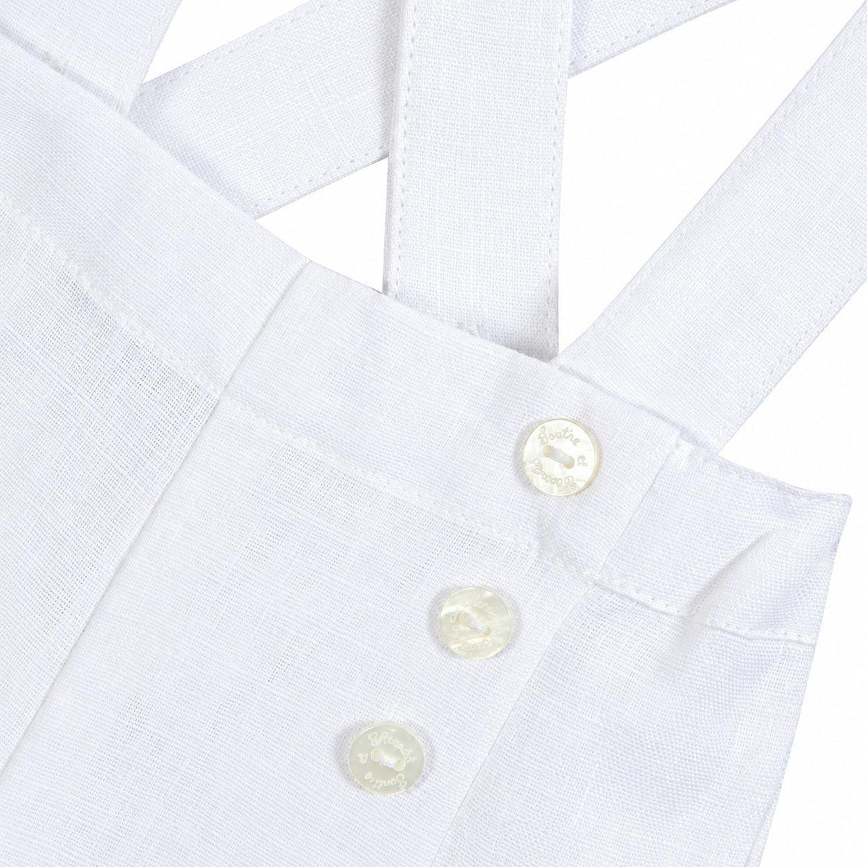 TARTINE ET CHOCOLAT Classic Suspender Shorts - Blanc