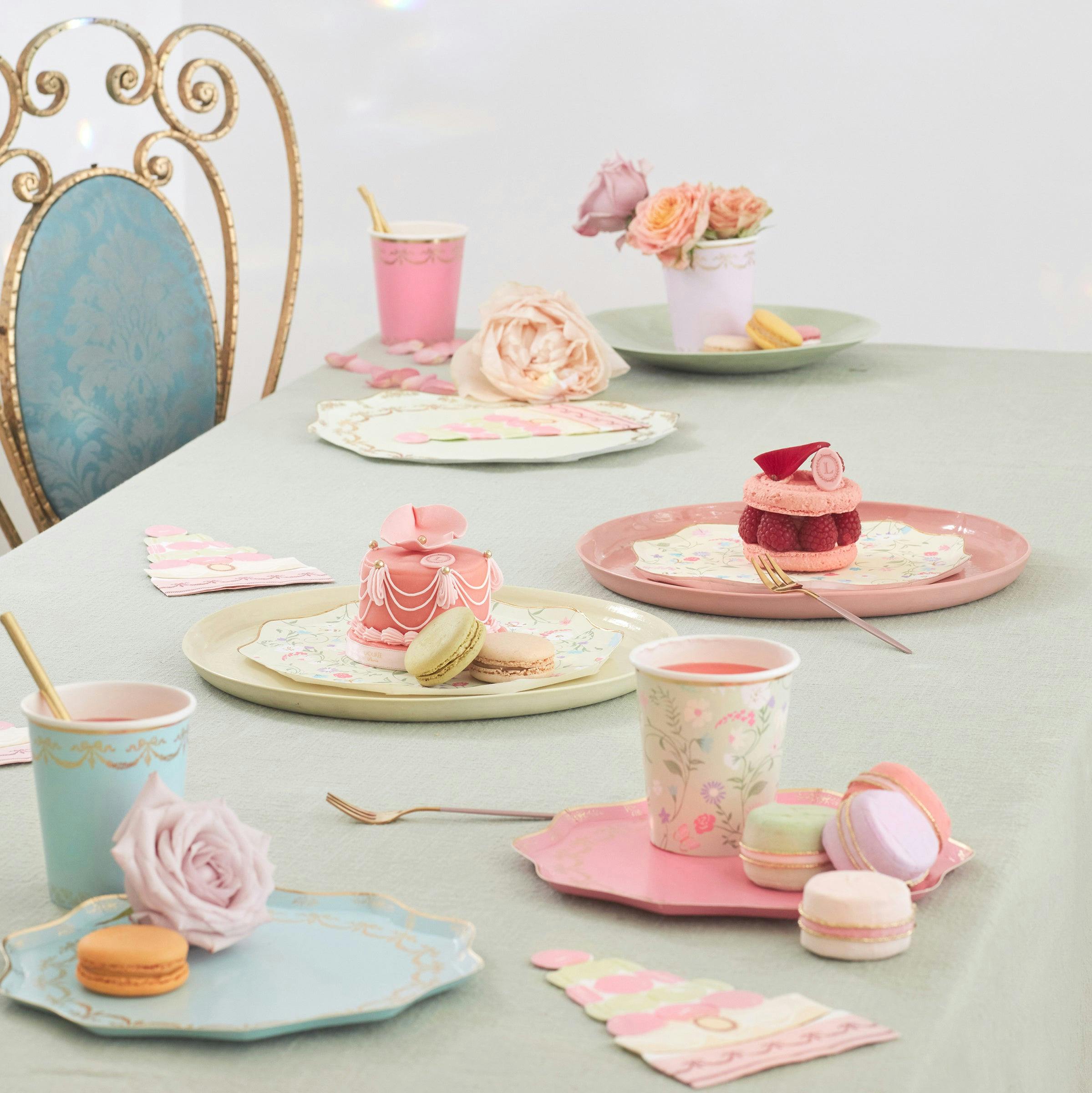 Meri Meri x Ladurée Paris Floral Cups