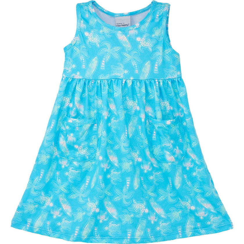 UPF 50+ Dahlia Sleeveless Dress w/ Pockets