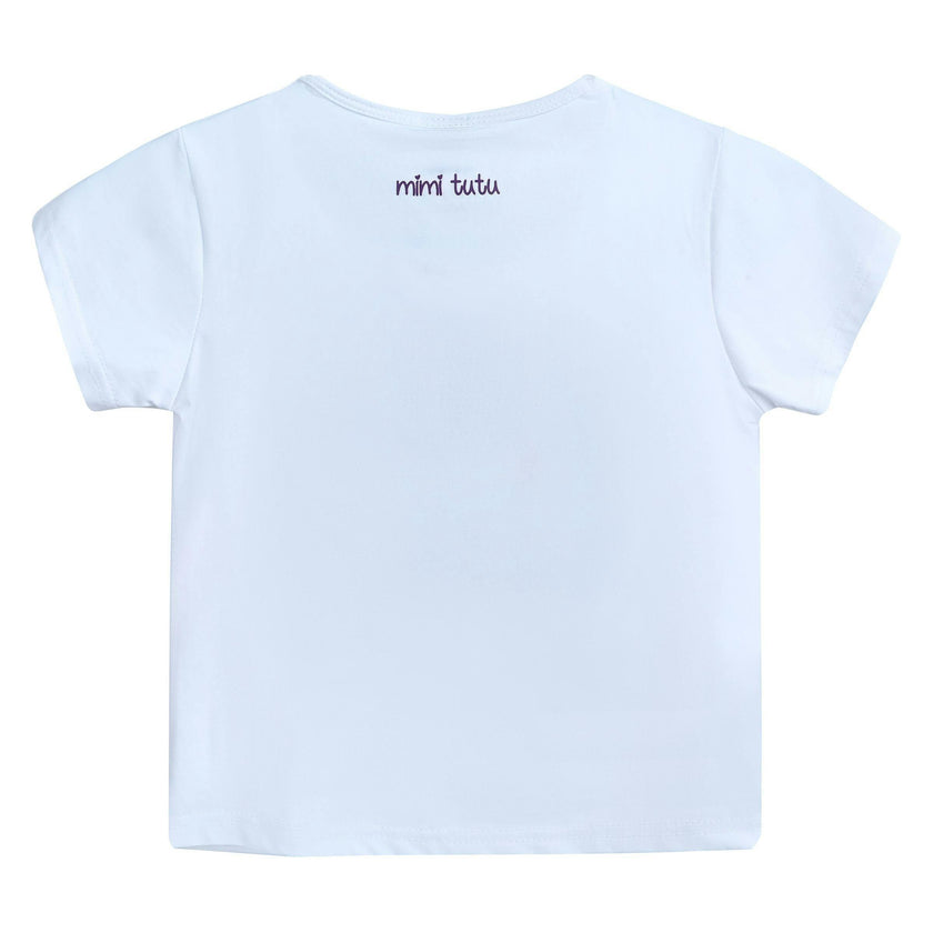 White Swan Applique T-Shirt