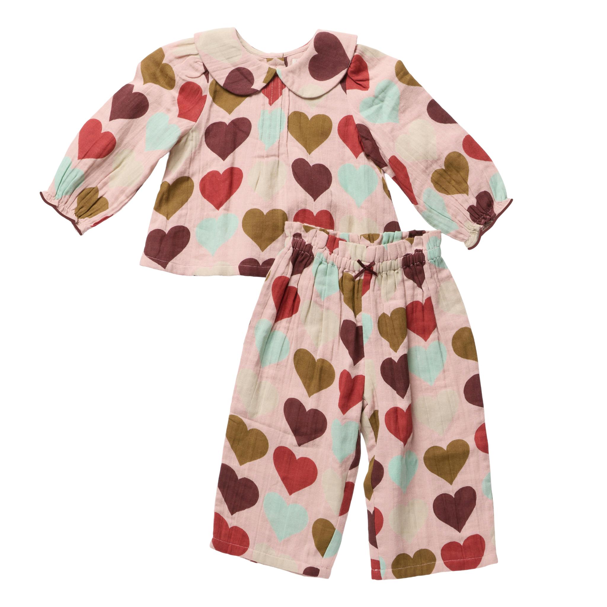Baby Girls Dawson 2-PC Set - Multi Harvest Hearts