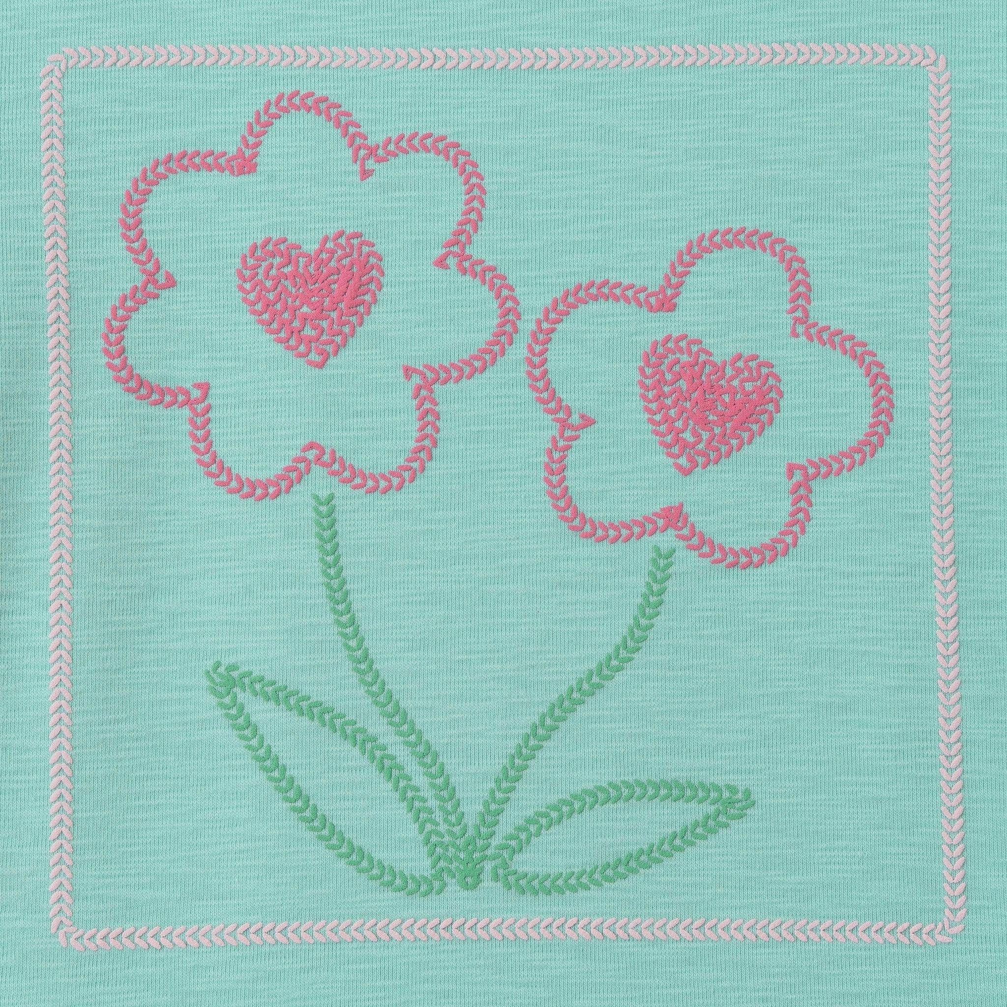Girls Emroidered Tee | Sparkle Bloom