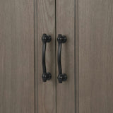 Russell Modern Farmhouse Wooden Floor Storage Cabinet for Bathrooms