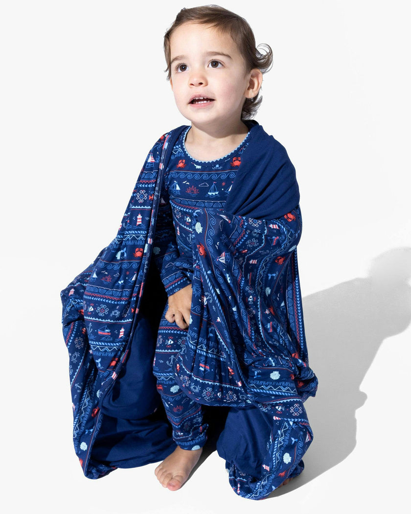 Sail Away Fair Isle Bamboo Blanket