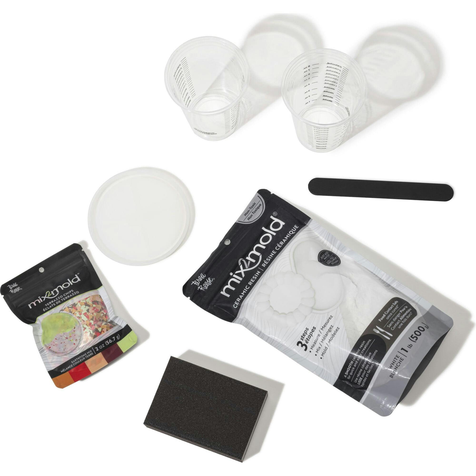 Brea Reese Mix2Mold Terrazzo Ceramic Coaster Kit - DIY 6 Coasters