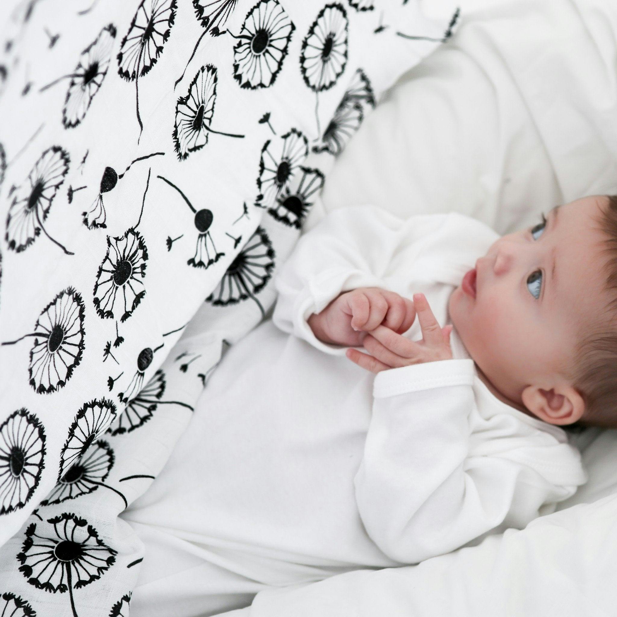 XL DANDELION MUSLIN - for newborn to 4 months old babies