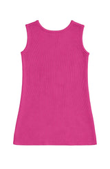 Jada Applique Knit Summer Shift Dress - Fuchsia