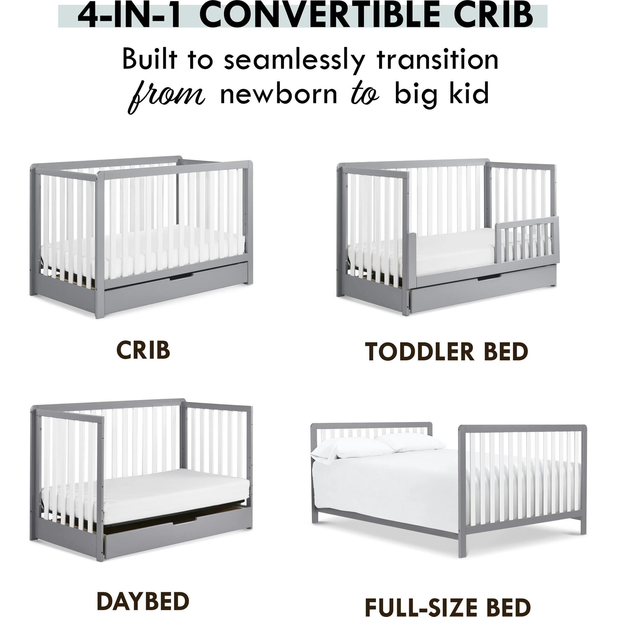 Colby 4-in-1 Convertible Crib With Trundle Drawer