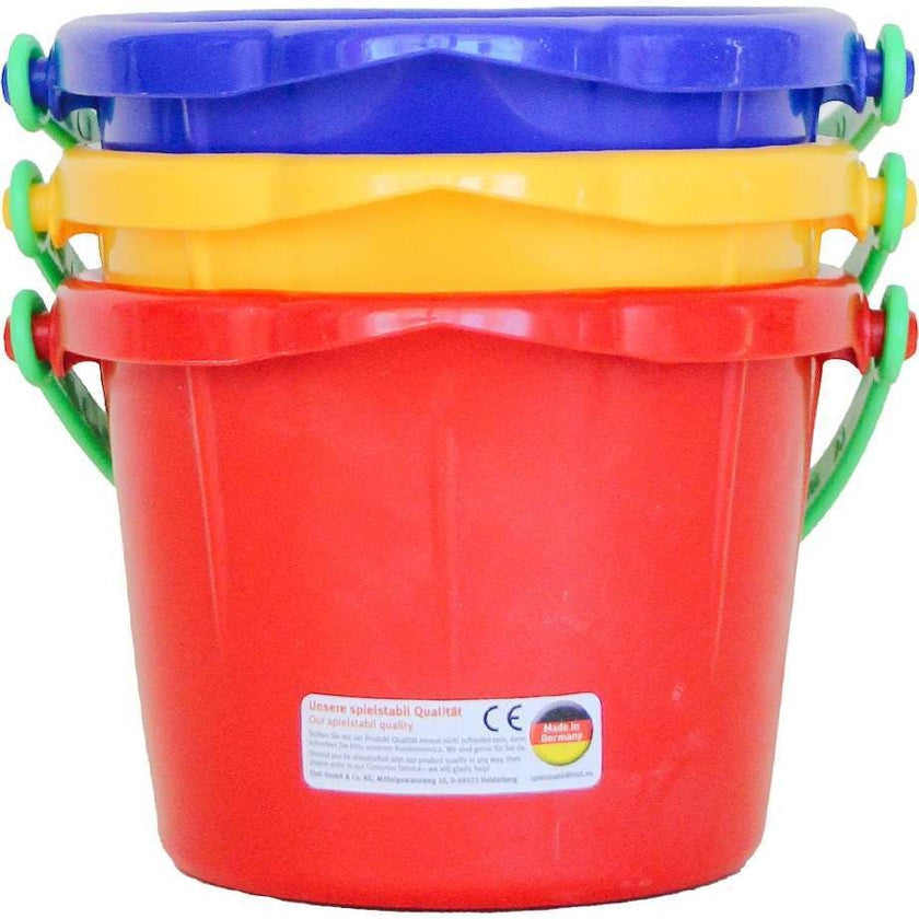 Small Sand Pail 3 Pack (1 red