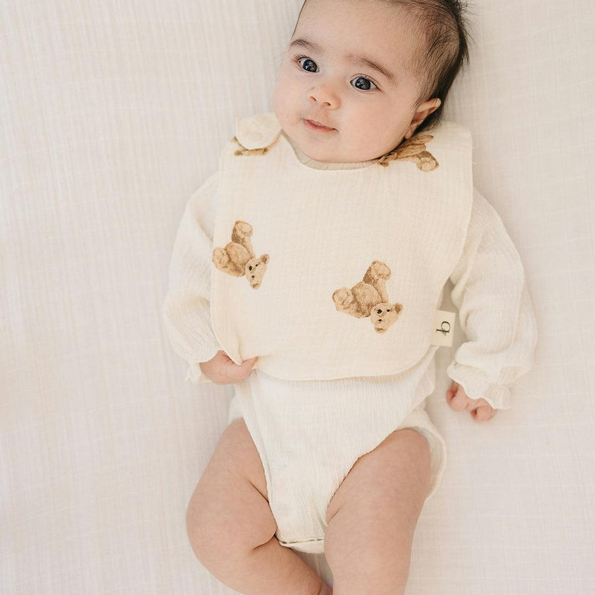 Signature Cotton Print Bib