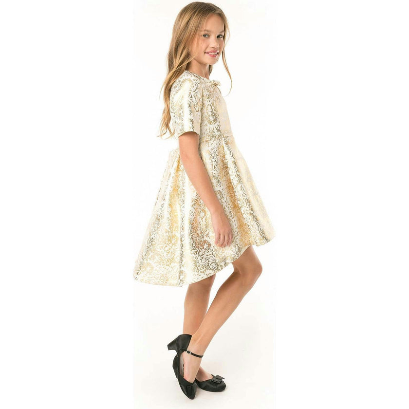 Aisa Dress, Gold