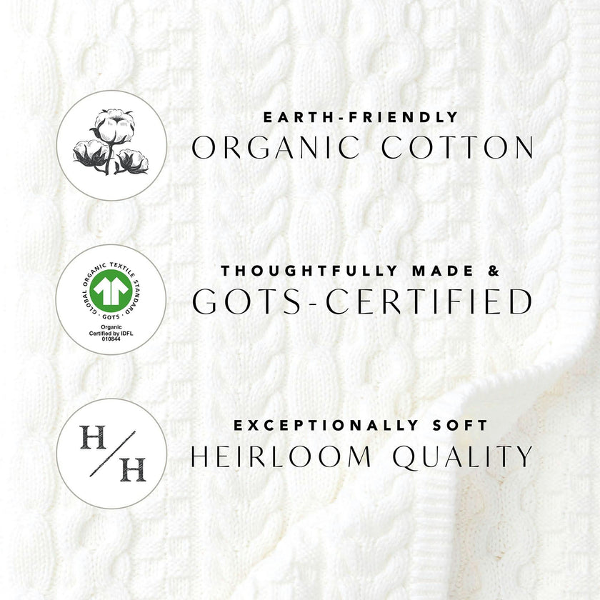 Organic Scallop Edge Cardigan