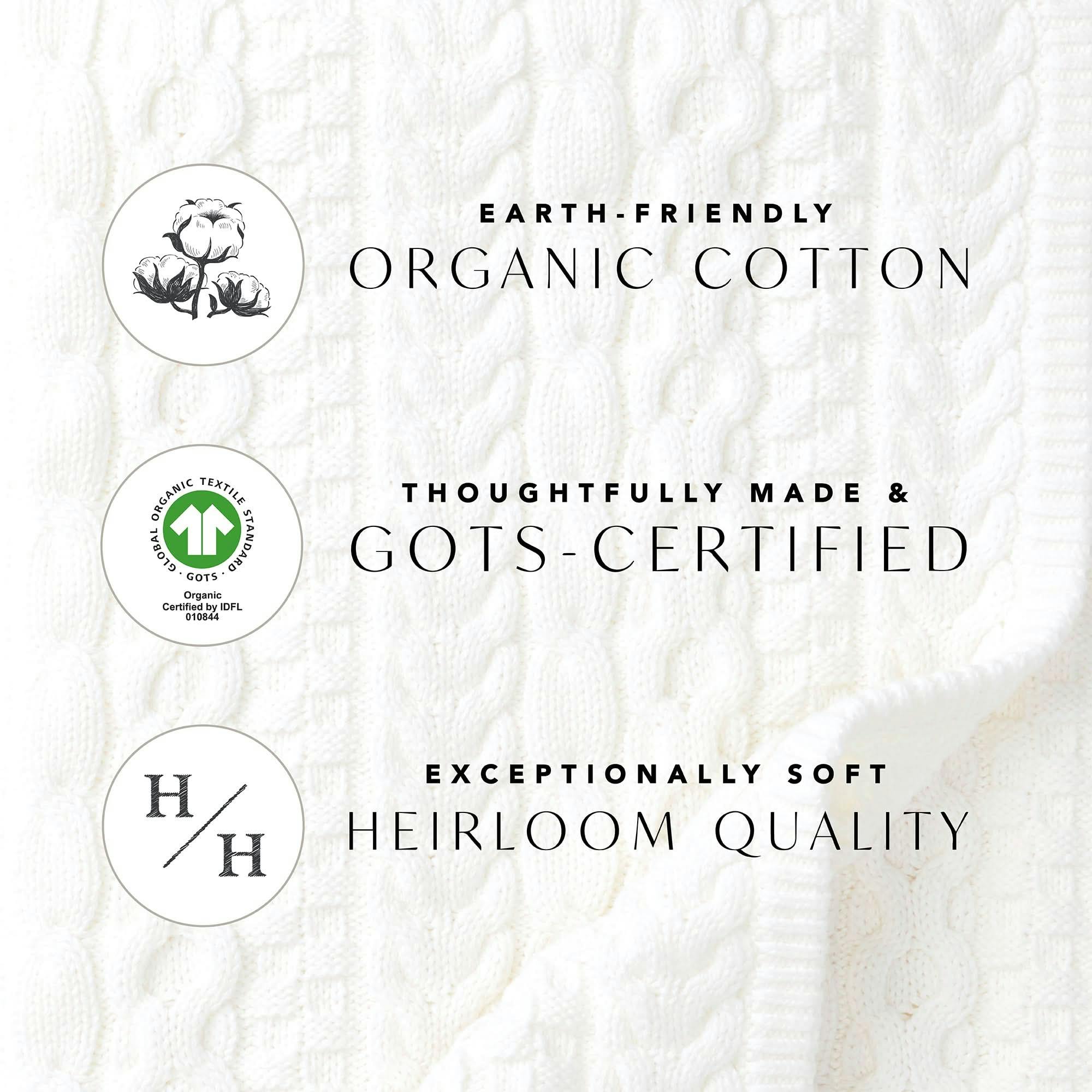 Organic Scallop Edge Cardigan