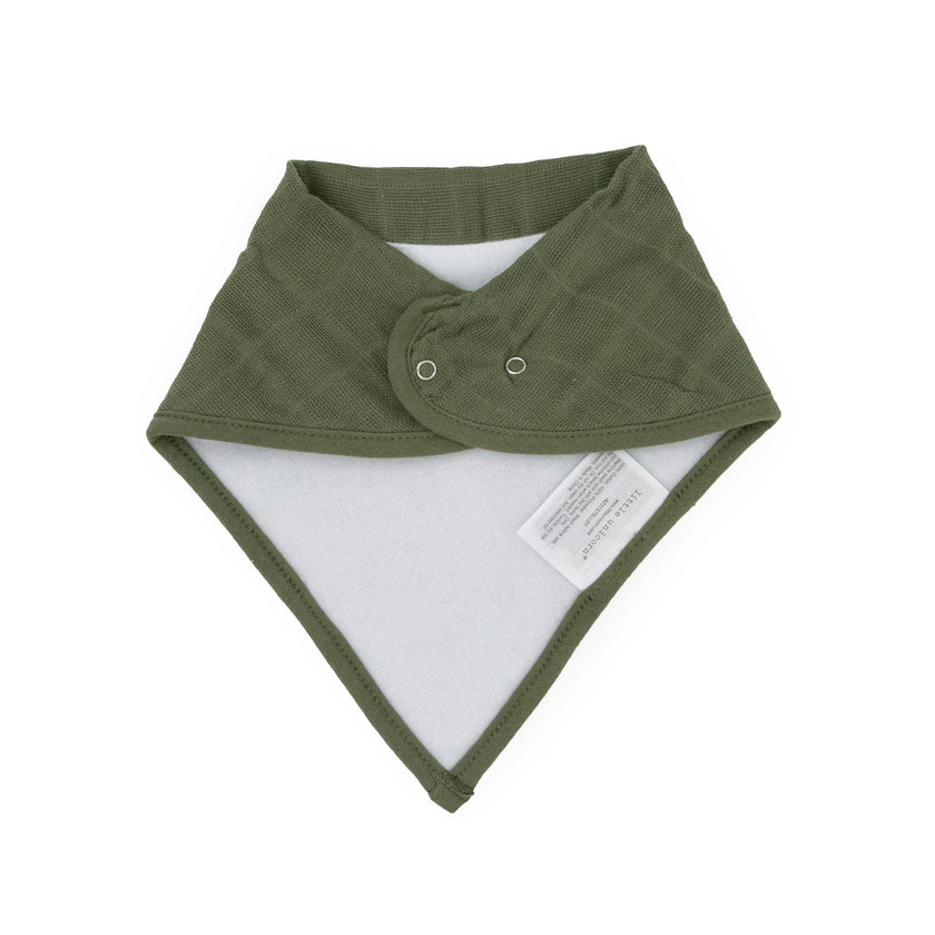Cotton Muslin + Fleece Bandana Bib 4 Pack - Sea