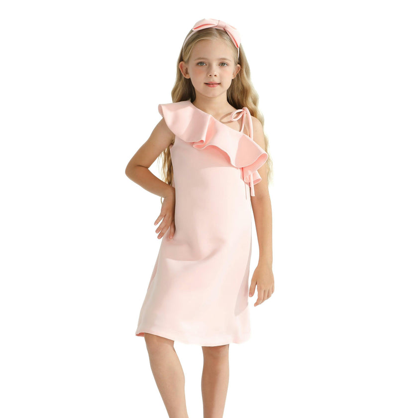 Pink Petulla Off Shoulder Ruffle Dress